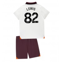 Dětský fotbalový dres Manchester City Rico Lewis #82 2023-24 Venkovní Krátký Rukáv (+ trenýrky)